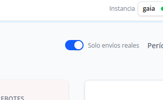 Captura: Filtrar por tipo de envío